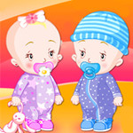 Baby Twins Dress Up