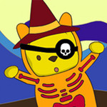 Piglet and Pooh on Halloween